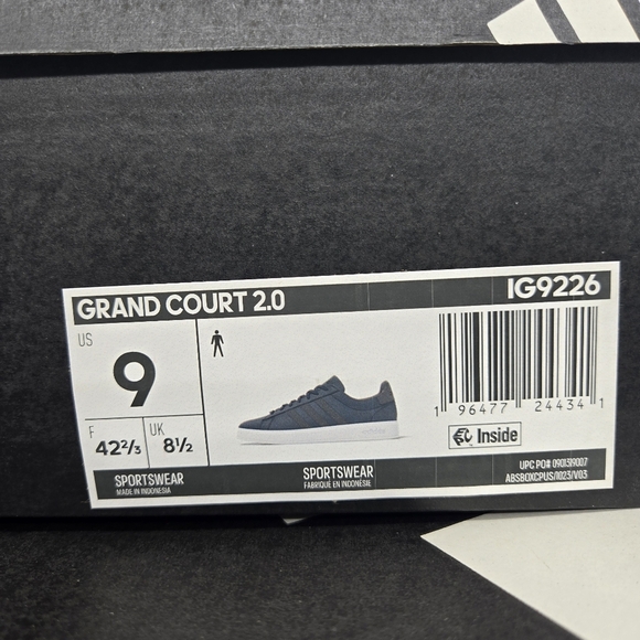 Adidas Men\'s Grand Court 2.0 IG9226 Shoes Size 9 New main image 6